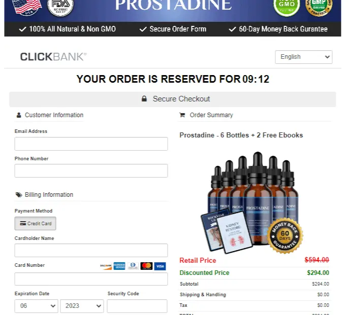 prostadine Drops order